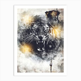 Poster Tiger Africa Wild Animal Illustration Art 03 Art Print