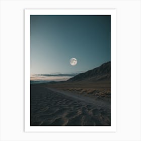 Full Moon In The Desert Art Print