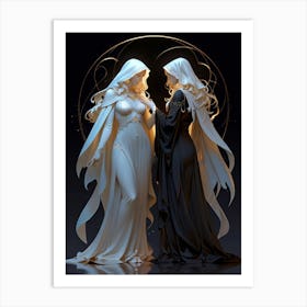 Two Witches 2 Art Print