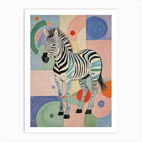 Party Zebra no1 1 Art Print