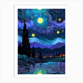 Starry Night 189 Art Print