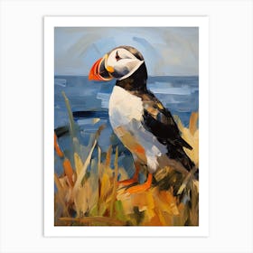 Bird Painting Puffin 1 Art Print