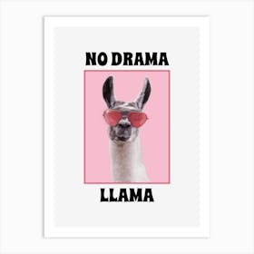 No Drama Llama Art Print