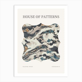 Textile Pattern Poster 19 Art Print