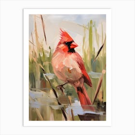 Bird Painting Northern Cardinal 3 Art Print