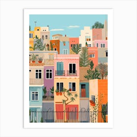 Tel Aviv Israel 6 Illustration Art Print