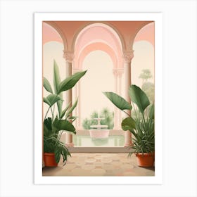 Room With A Fountain Art Print