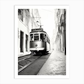Lisbon, Portugal, Black And White Photography 3 Art Print