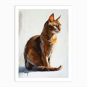 Manx Cat Painting 2 Art Print