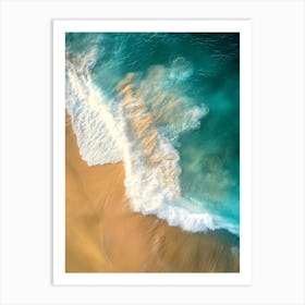 Aerial View Of A Beach 83 Art Print