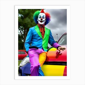 Very Creepy Clown - Reimagined 18 Art Print