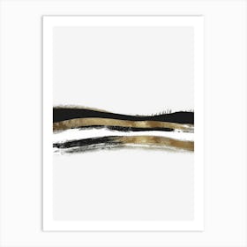 Gold And Black Canvas Print 64 Art Print