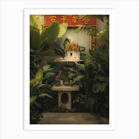 Thai spirit house in Bangkok Art Print