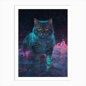 Cat In Space 5 Art Print