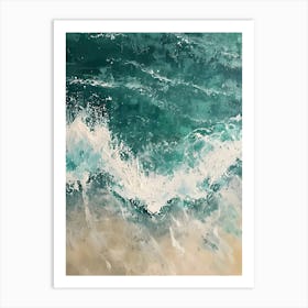 Ocean Crashing Waves Art Print