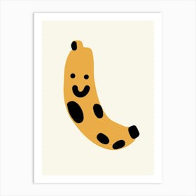 Happy Banana Art Print Illustration Art Print
