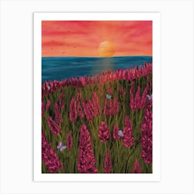 Vibrant sunrise Art Print