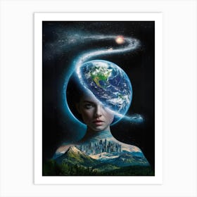 Earth In The Sky Art Print