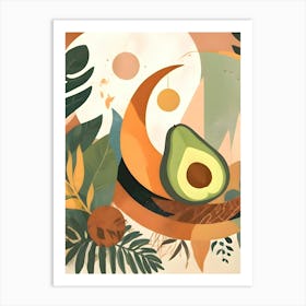 Lunar Avocado Art Print