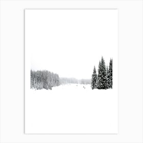 White White Winter 3 Art Print