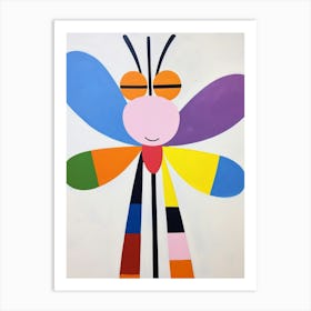 Colourful Kids Animal Art Dragonfly 2 Art Print