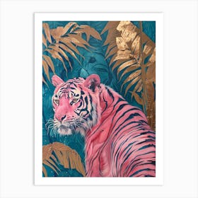 Pink Tiger Art Print