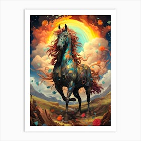 Horse In The Sky Art Print