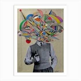 Mr Abstract Art Print