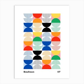 Geometric Bauhaus Poster 7 Art Print