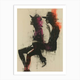 Two Women In Hats Art Print