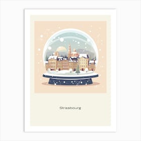 Strasbourg France 2 Snowglobe Poster Art Print