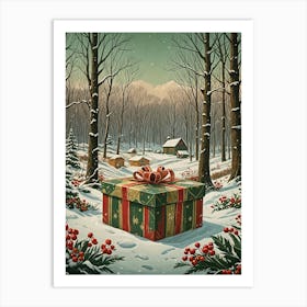 Giant Christmas Gift 1 Art Print