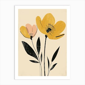 Yellow Flowers 2 Art Print