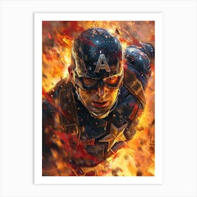 Captain America 51 Art Print