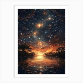 Night Sky 4 Art Print