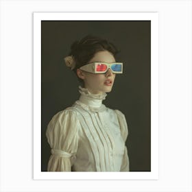 3d Glasses Art Print