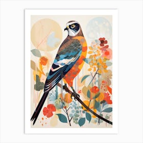 Bird Painting Collage Eurasian Sparrow 1 Art Print