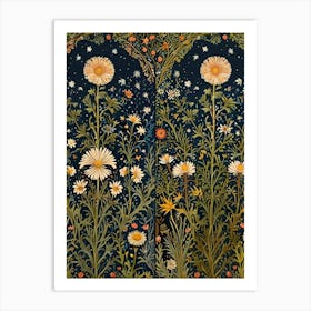 William Morris Daisies In A Garden Art Print