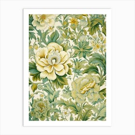 Floral Wallpaper 232 Art Print