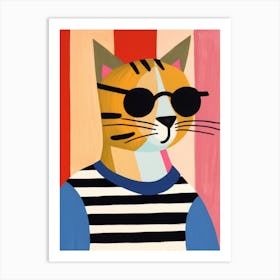 Little Puma 4 Wearing Sunglasses Art Print
