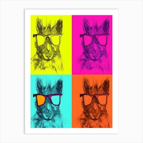 Wolf In Glasses Art Print