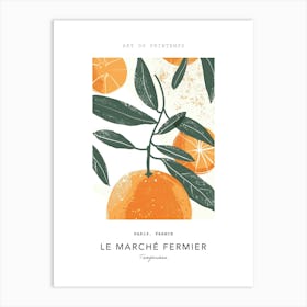 Tangerines Le Marche Fermier Poster 3 Art Print