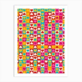 Love in Patterns Art Print