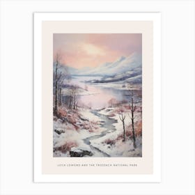 Dreamy Winter National Park Poster  Loch Lomond And The Trossach National Park Scotland 2 Art Print