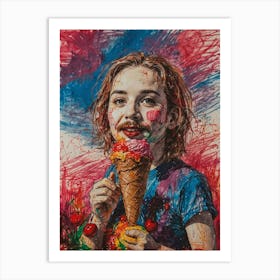 Ice Cream Cone 24 Art Print