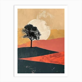 Sunset Ii Minimalism Art Print