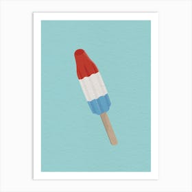 Summer Bomb Pop Popsicle Art Print