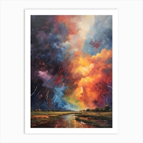 Lightning Storm Art Print