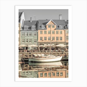 Quiet Nyhavn In Copenhagen Art Print