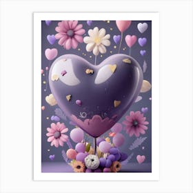 Purple Heart Art Print